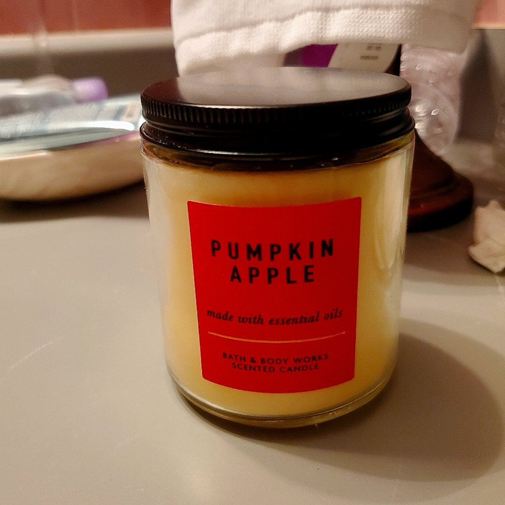 🍁🍂Bath & Body Works Single Wick Candle🍁🍂( Pumpkin Apple )